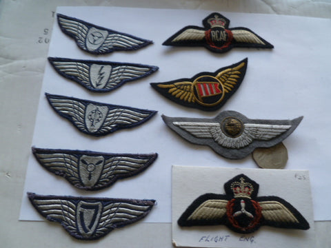 airforce wings various 9 diff