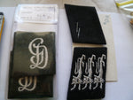 naz1 ww2 lot epaulettes and tabs repro ex cond