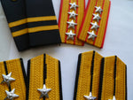 asian navy epaulettes in pairs as new cond