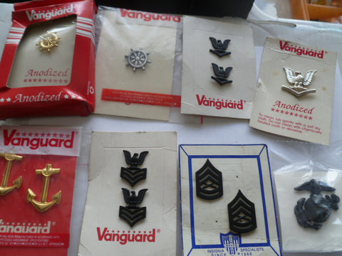 usa  navy usmc lot DIs rank etc in pairs