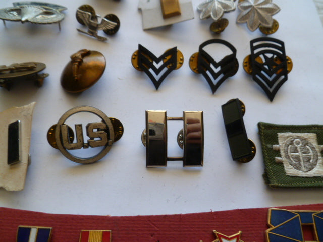 usa a real nice rank/bos lot used and singles – Militaria Shop
