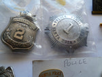 usa police cap badge etc lot high value lot